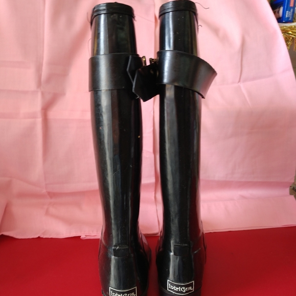 ☔ INTRIGUE ORIGINAL RUBBER RAIN BOOTS SZ 8 - Picture 2 of 7